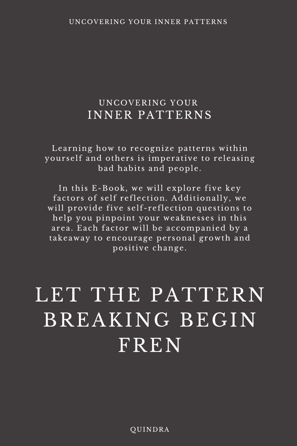 Reflections: Uncovering Your Inner Patterns