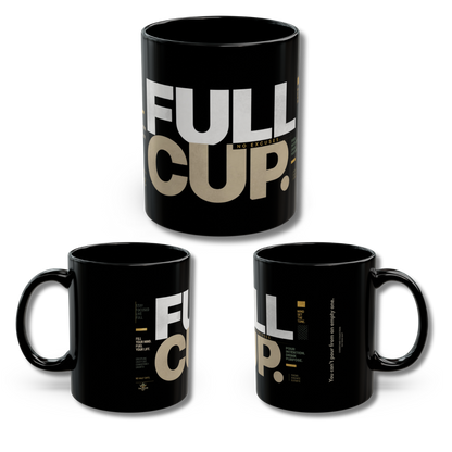 Full Cup Black Mug