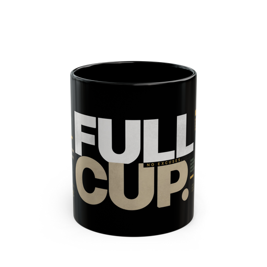 Full Cup Black Mug