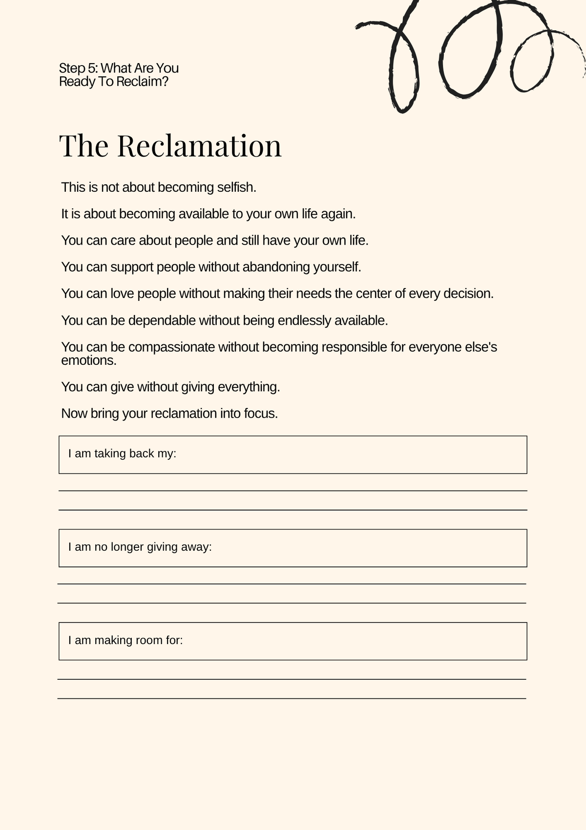The Unpacking: Not Everything Is Yours to Carry Guided Workbook